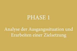 PHASE 1 – Analyse der Ausgangssituation und Erarbeitung einer Zielsetzung